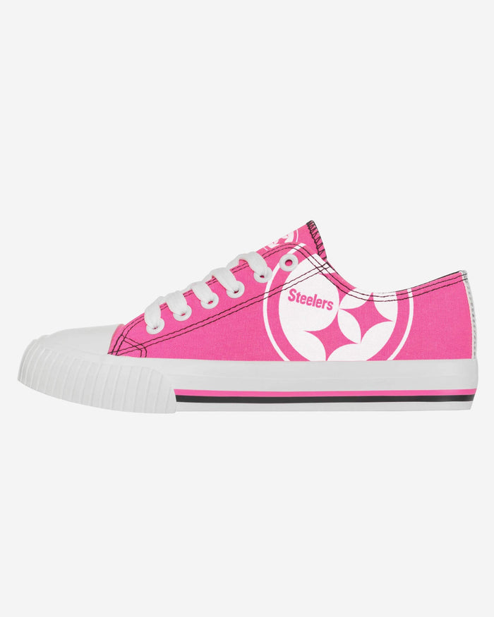 Pittsburgh Steelers Womens Highlights Low Top Canvas Shoe FOCO 6 - FOCO.com