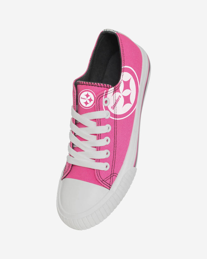 Pittsburgh Steelers Womens Highlights Low Top Canvas Shoe FOCO - FOCO.com