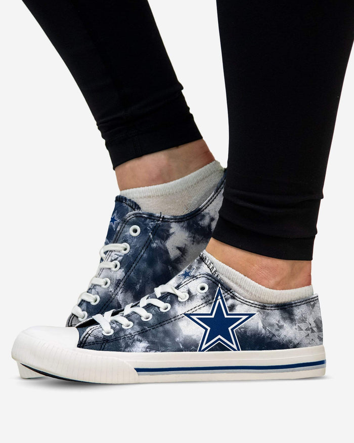 Dallas Cowboys Womens Low Top Tie-Dye Canvas Shoe FOCO - FOCO.com