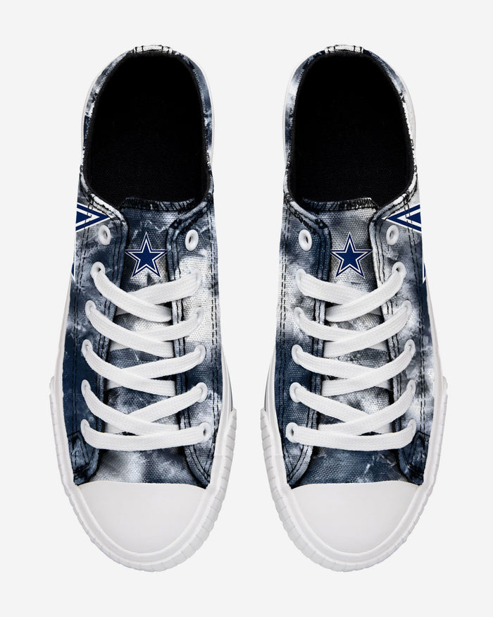 Dallas Cowboys Womens Low Top Tie-Dye Canvas Shoe FOCO - FOCO.com