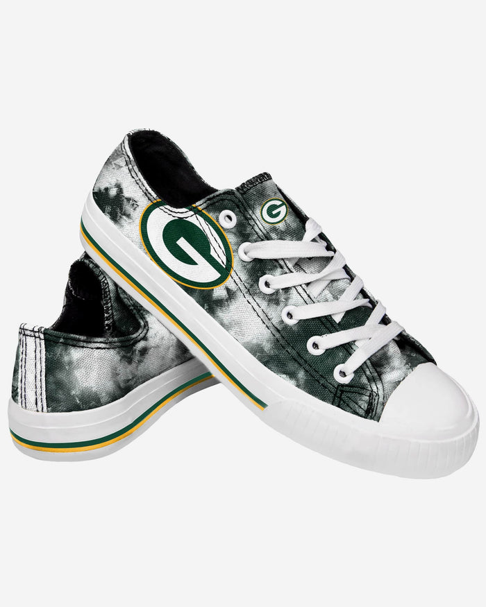 Green Bay Packers Womens Low Top Tie-Dye Canvas Shoe FOCO - FOCO.com
