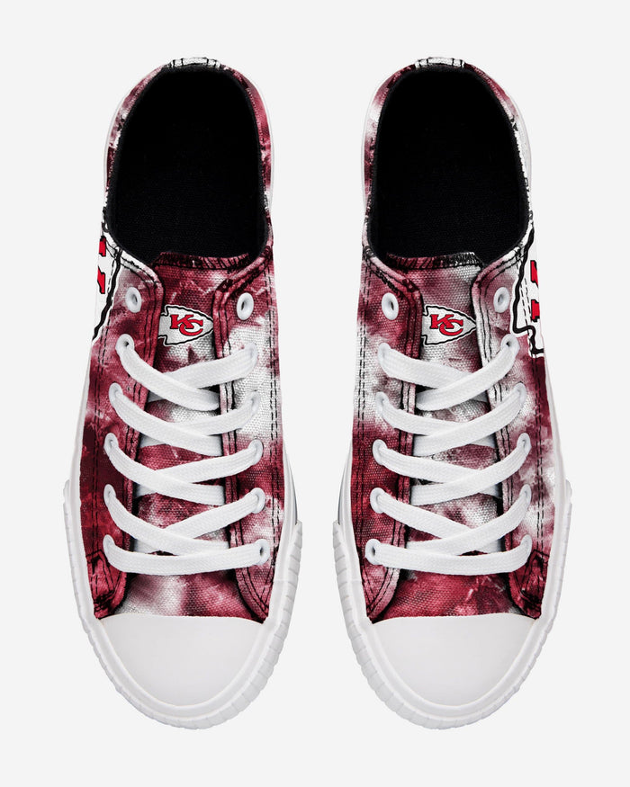 Kansas City Chiefs Womens Low Top Tie-Dye Canvas Shoe FOCO - FOCO.com