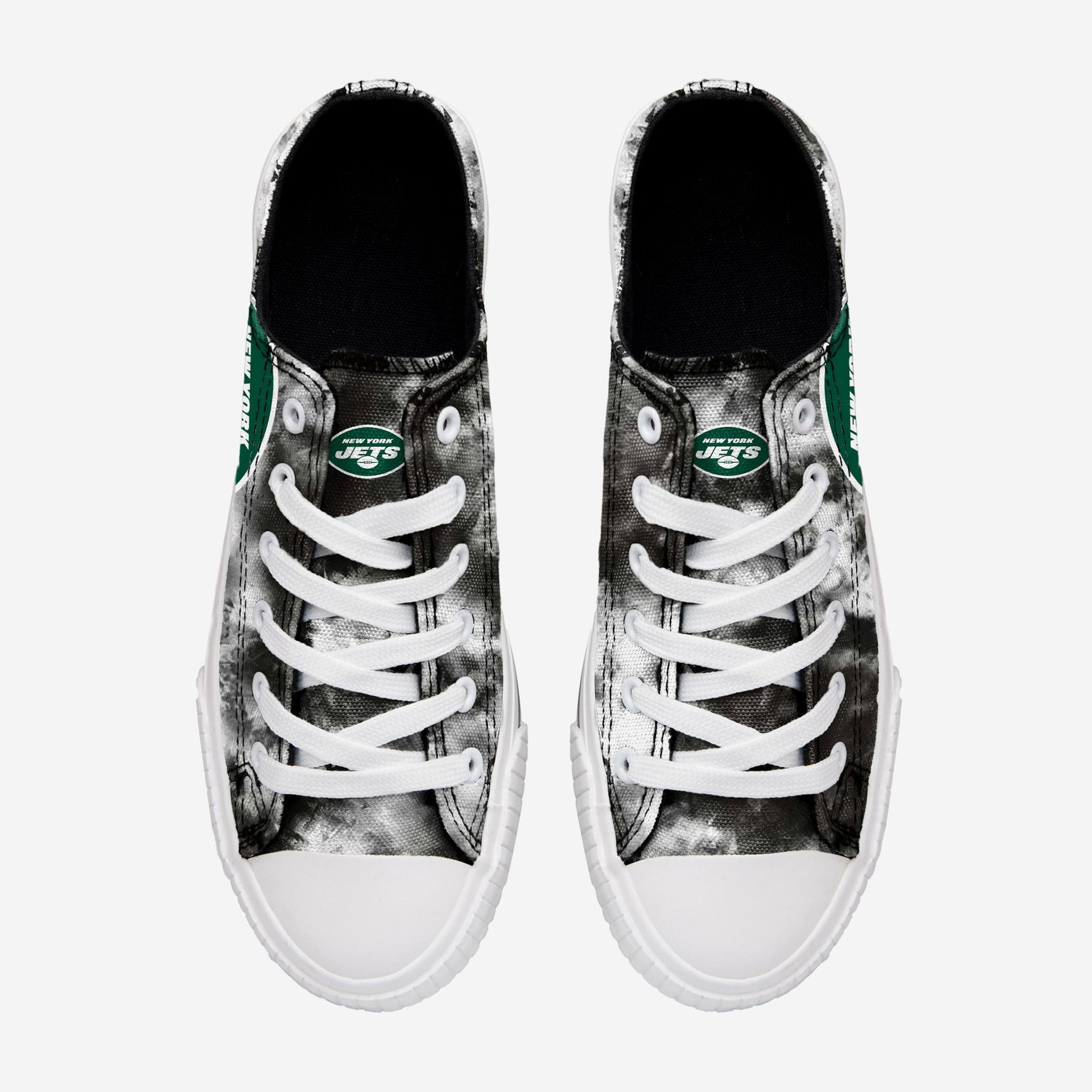 New York Jets Womens Low Top Tie-Dye Canvas Shoe FOCO