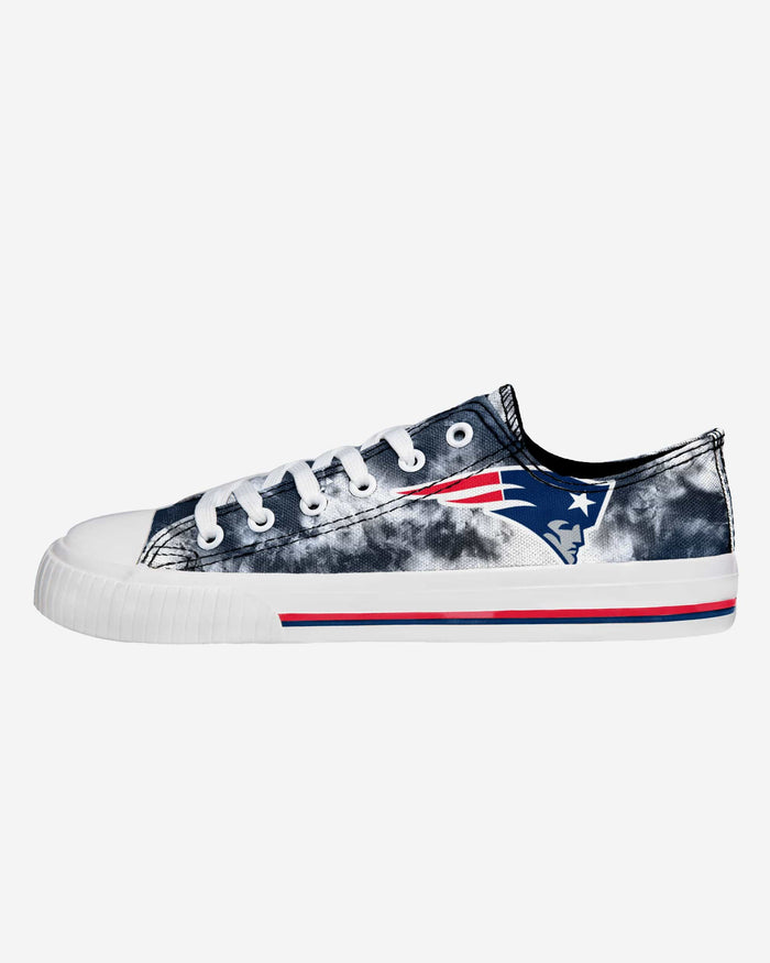 New England Patriots Womens Low Top Tie-Dye Canvas Shoe FOCO 6 - FOCO.com