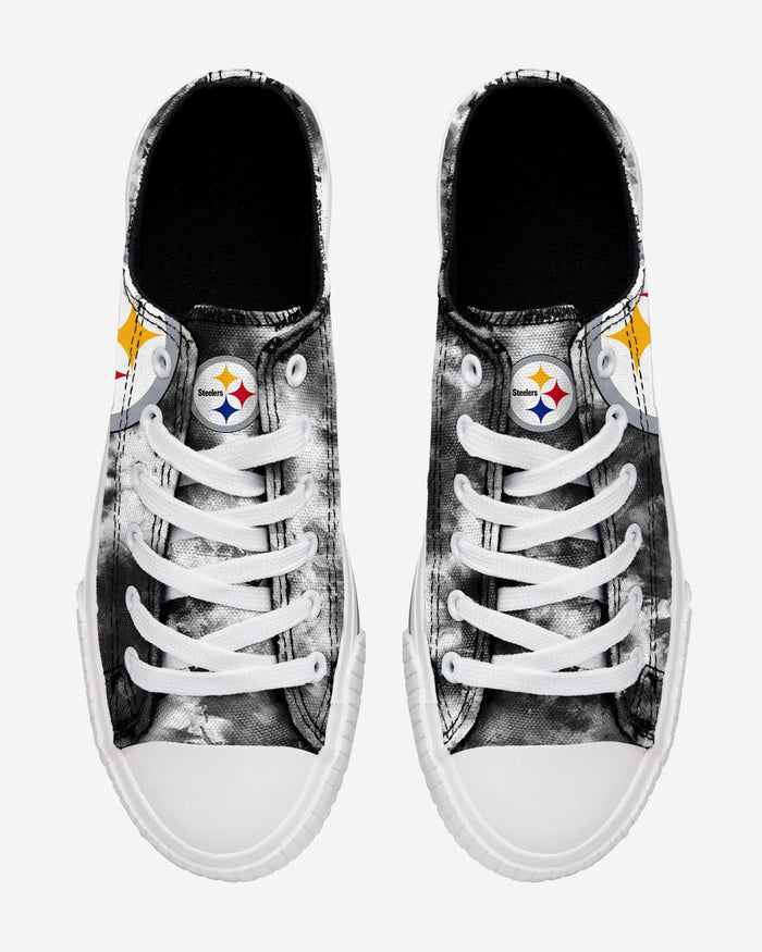 Pittsburgh Steelers Womens Low Top Tie-Dye Canvas Shoe FOCO - FOCO.com