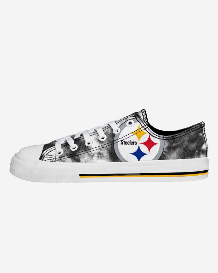 Pittsburgh Steelers Womens Low Top Tie-Dye Canvas Shoe FOCO 6 - FOCO.com