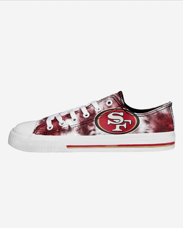 San Francisco 49ers Womens Low Top Tie-Dye Canvas Shoe FOCO 6 - FOCO.com
