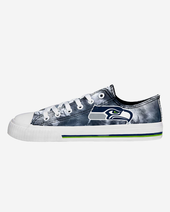 Seattle Seahawks Womens Low Top Tie-Dye Canvas Shoe FOCO 6 - FOCO.com