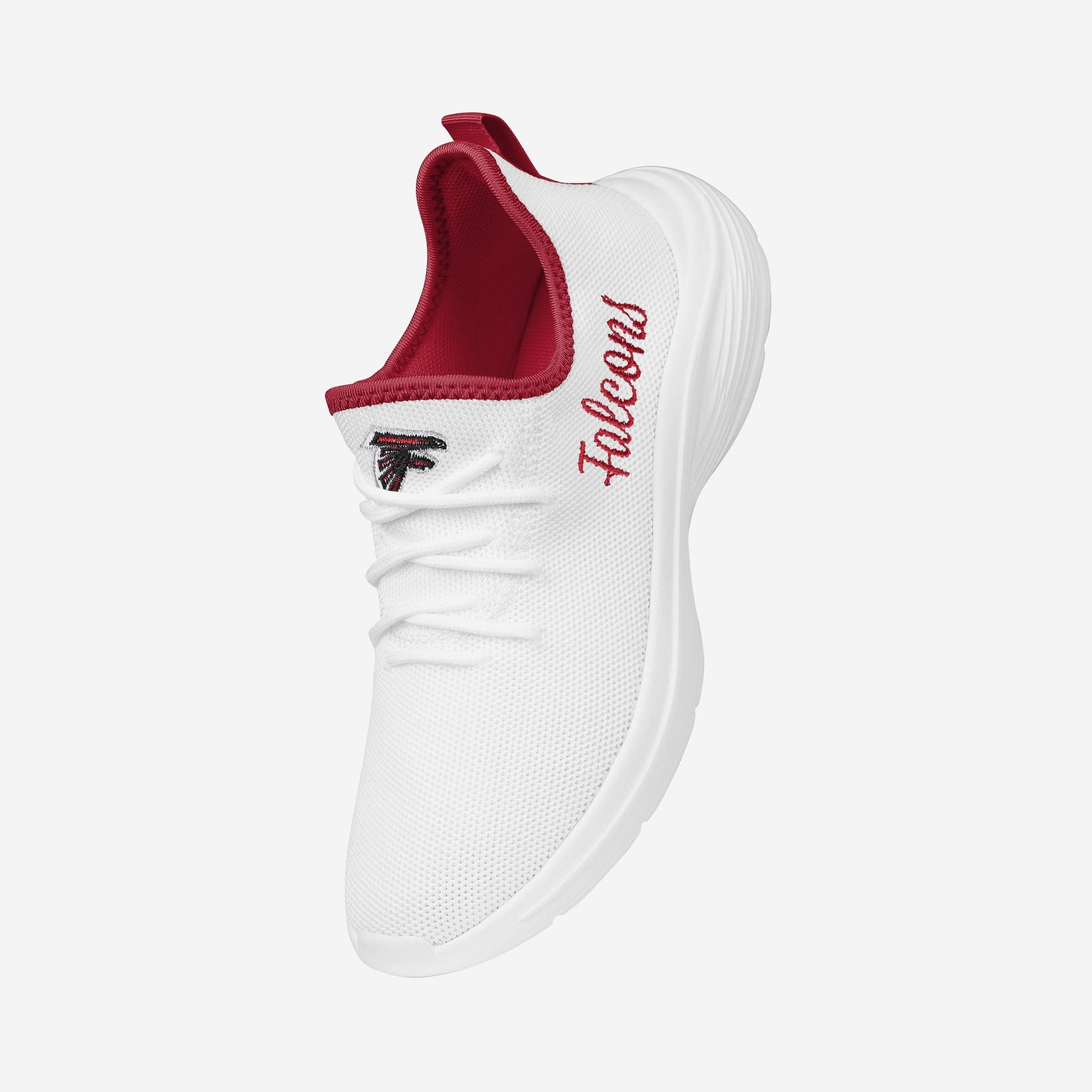 ＿milky Atlanta Falcons Womens Midsole White Sneakers FOCO