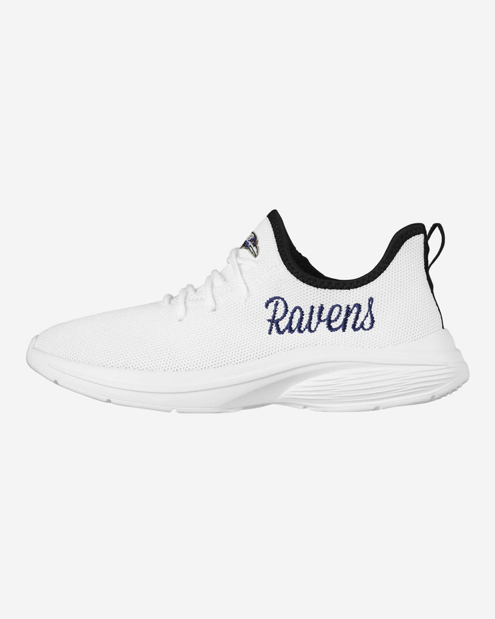 Baltimore Ravens Womens Midsole White Sneakers FOCO 6 - FOCO.com