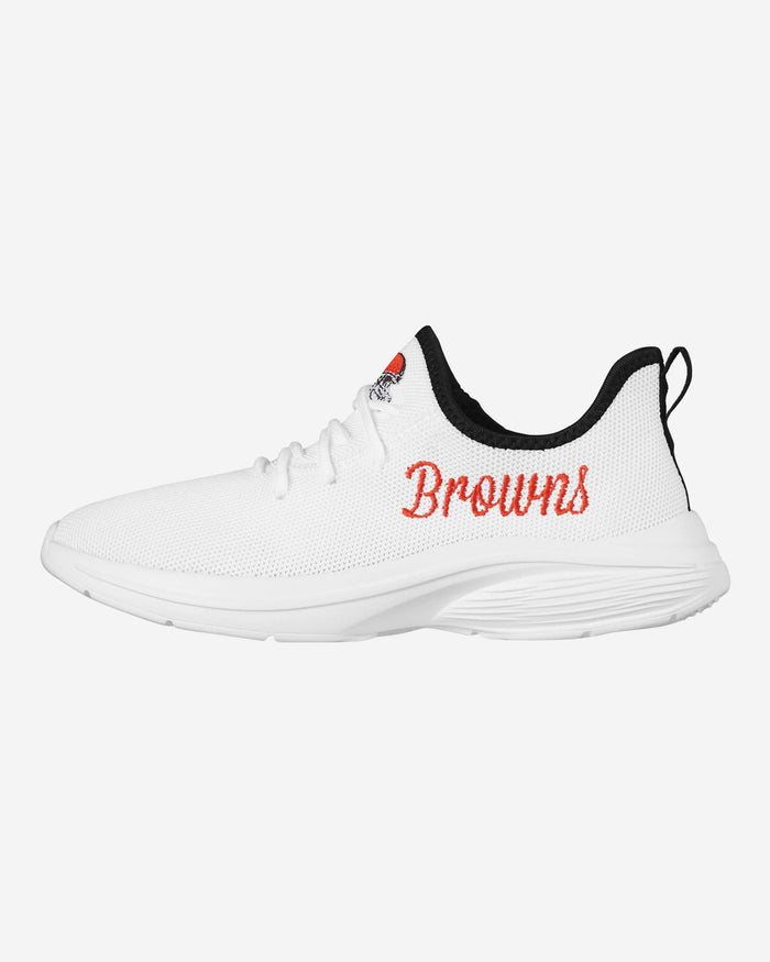 Cleveland Browns Womens Midsole White Sneakers FOCO 6 - FOCO.com