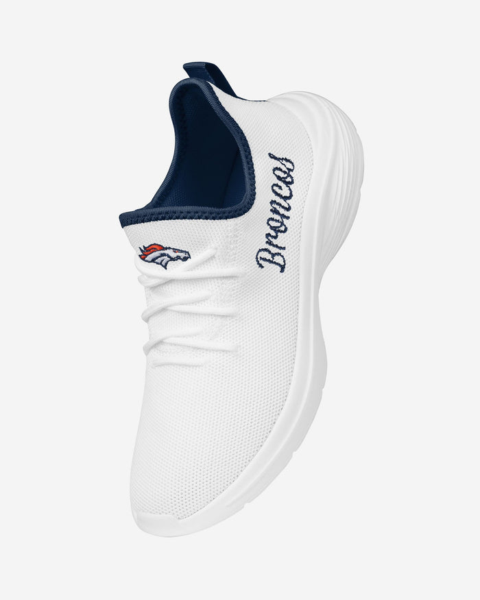 Denver Broncos Womens Midsole White Sneakers FOCO - FOCO.com