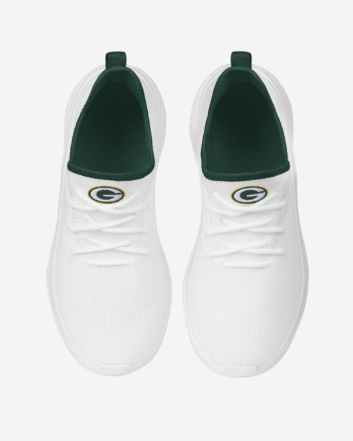 Green Bay Packers Womens Midsole White Sneakers FOCO - FOCO.com
