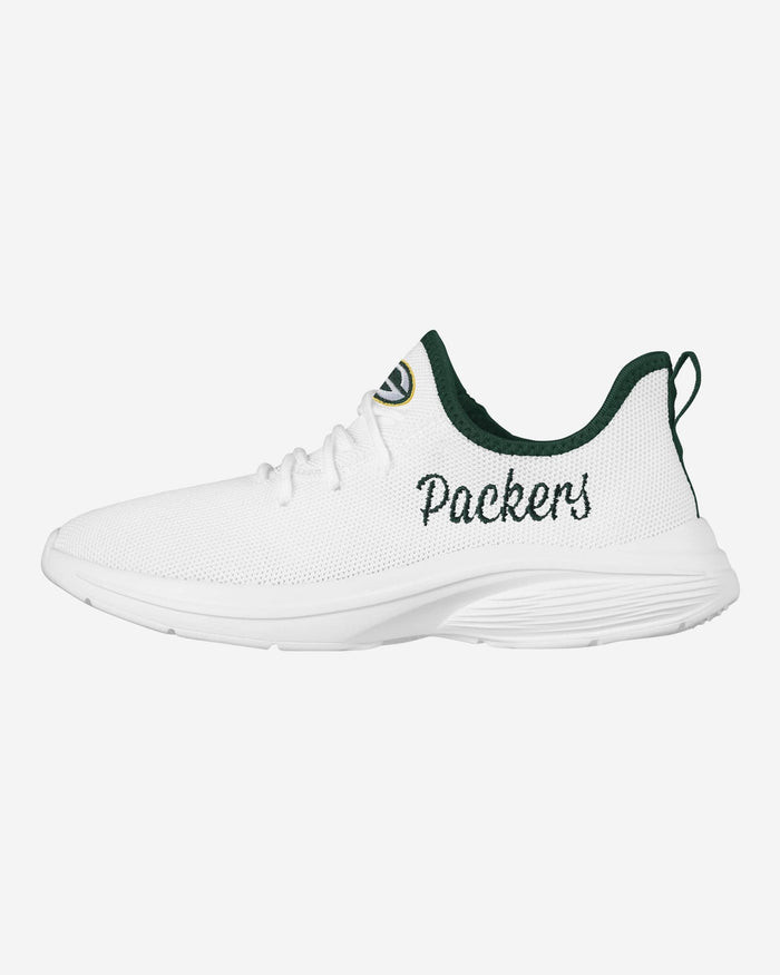 Green Bay Packers Womens Midsole White Sneakers FOCO 6 - FOCO.com