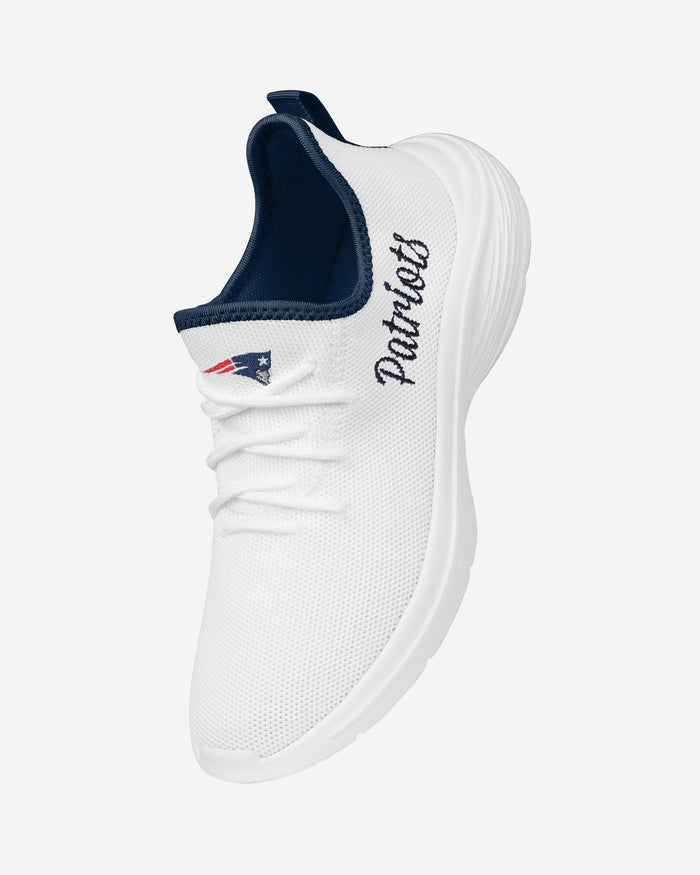 New England Patriots Womens Midsole White Sneakers FOCO - FOCO.com