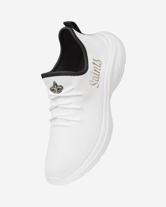 New Orleans Saints Womens Midsole White Sneakers FOCO - FOCO.com
