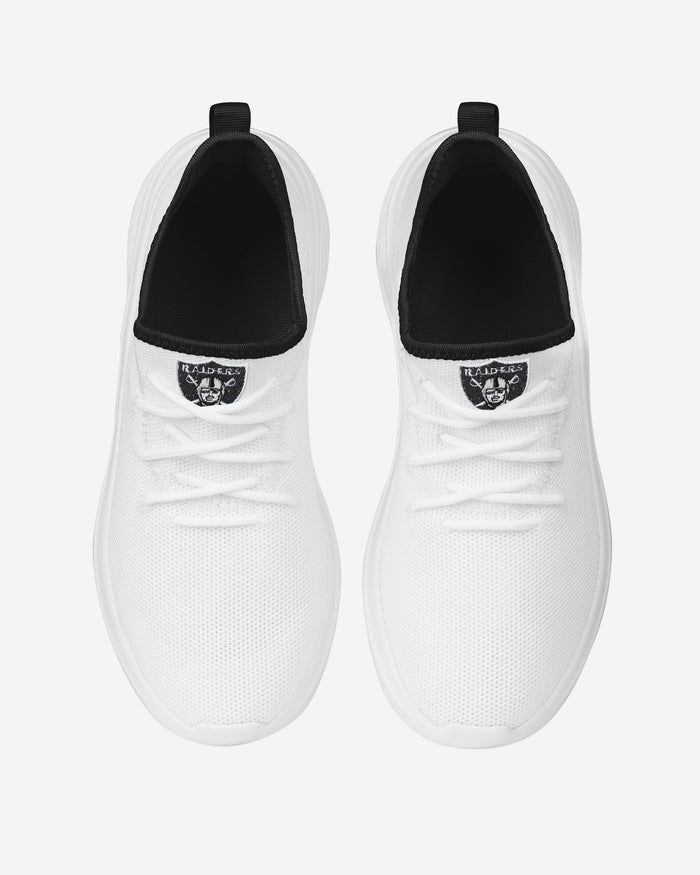 Las Vegas Raiders Womens Midsole White Sneakers FOCO - FOCO.com