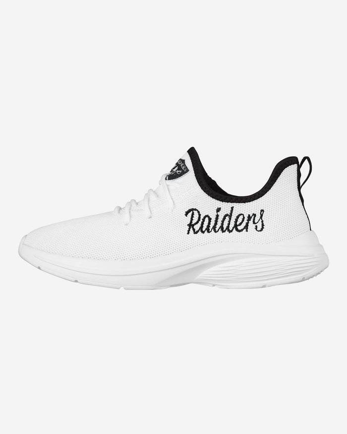 Las Vegas Raiders Womens Midsole White Sneakers FOCO 6 - FOCO.com