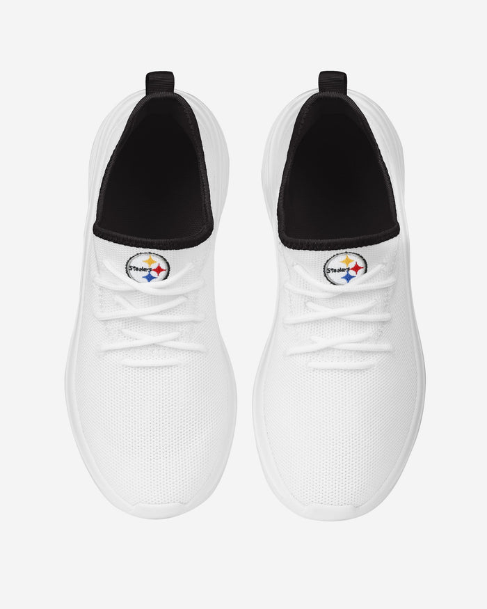 Pittsburgh Steelers Womens Midsole White Sneakers FOCO - FOCO.com