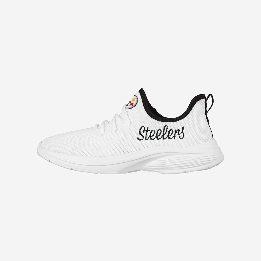 Pittsburgh Steelers Womens Midsole White Sneakers FOCO 6 - FOCO.com
