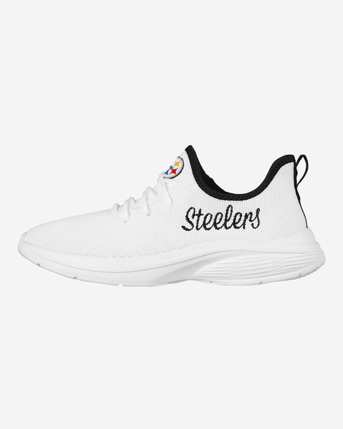 Pittsburgh Steelers Womens Midsole White Sneakers FOCO 6 - FOCO.com