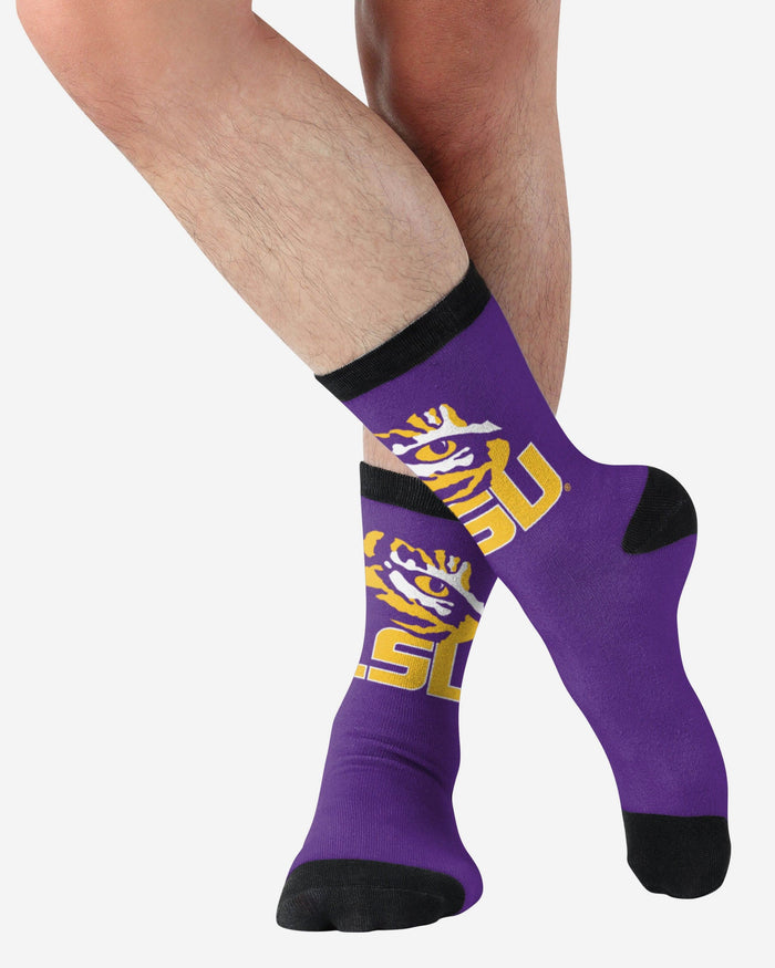 LSU Tigers Primetime Socks FOCO - FOCO.com
