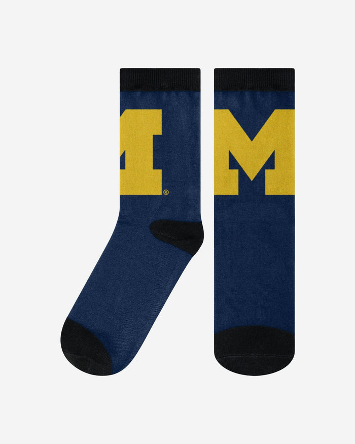 Michigan Wolverines Primetime Socks FOCO S/M - FOCO.com