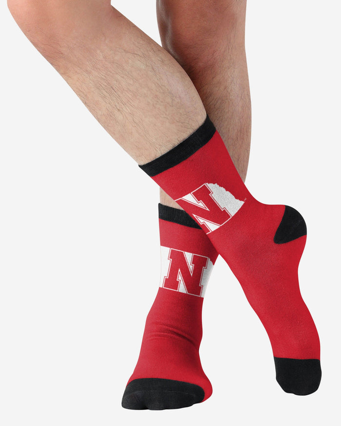 Nebraska Cornhuskers Primetime Socks FOCO - FOCO.com
