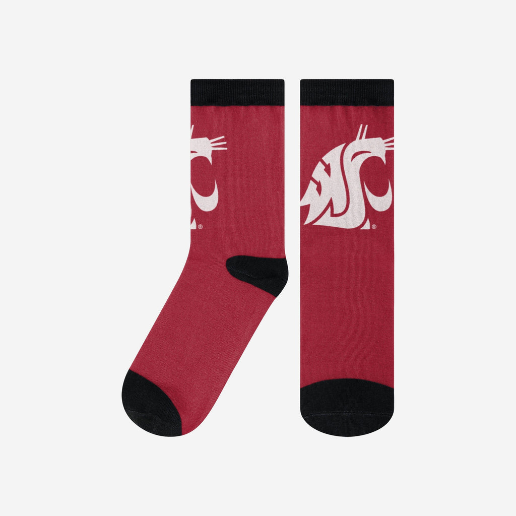 Washington State Cougars Primetime Socks FOCO S/M - FOCO.com