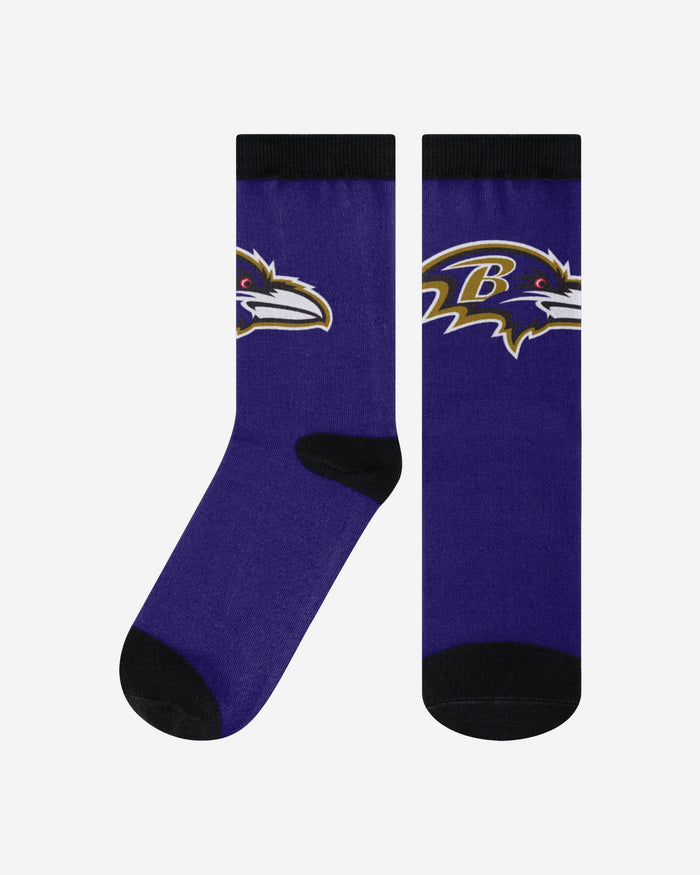 Baltimore Ravens Primetime Socks FOCO L/XL - FOCO.com