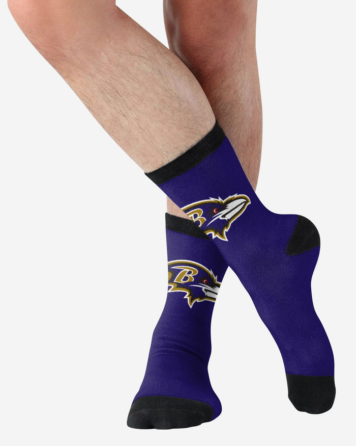 Baltimore Ravens Primetime Socks FOCO - FOCO.com