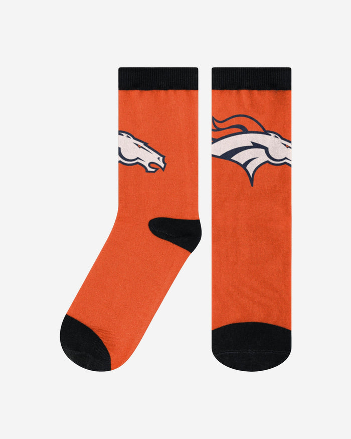 Denver Broncos Primetime Socks FOCO L/XL - FOCO.com