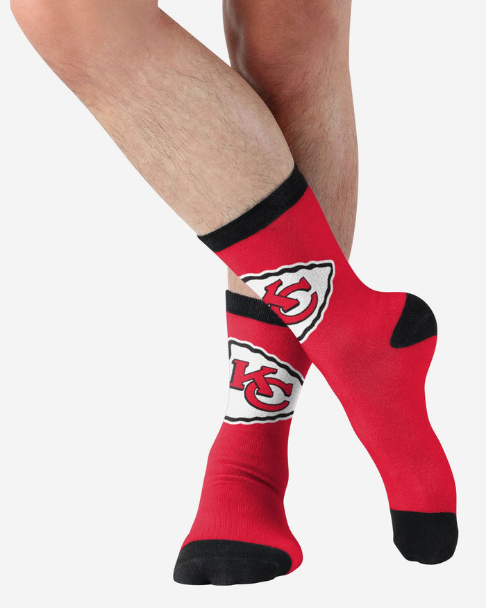 Kansas City Chiefs Primetime Socks FOCO - FOCO.com