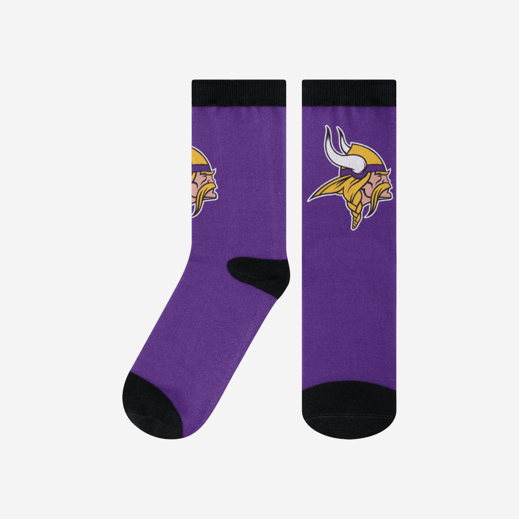Minnesota Vikings Primetime Socks FOCO L/XL - FOCO.com