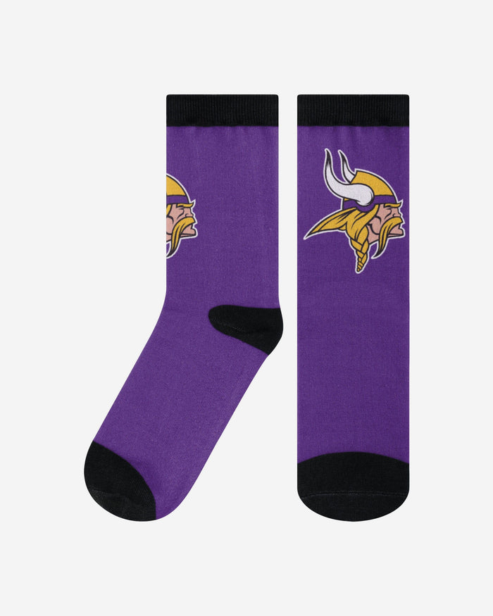 Minnesota Vikings Primetime Socks FOCO L/XL - FOCO.com
