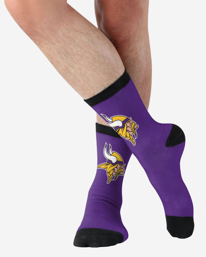 Minnesota Vikings Primetime Socks FOCO - FOCO.com