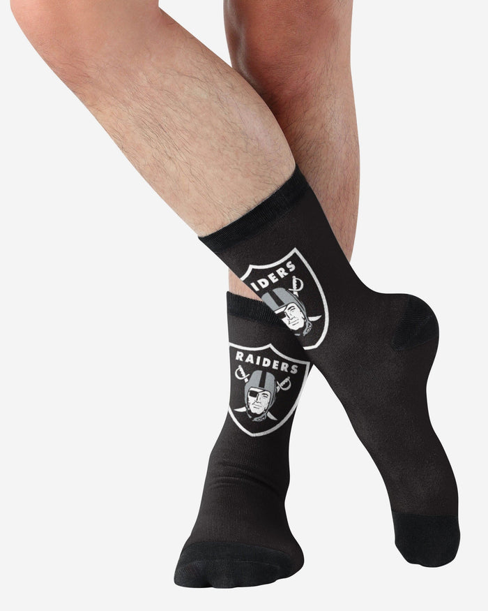 Las Vegas Raiders Primetime Socks FOCO - FOCO.com