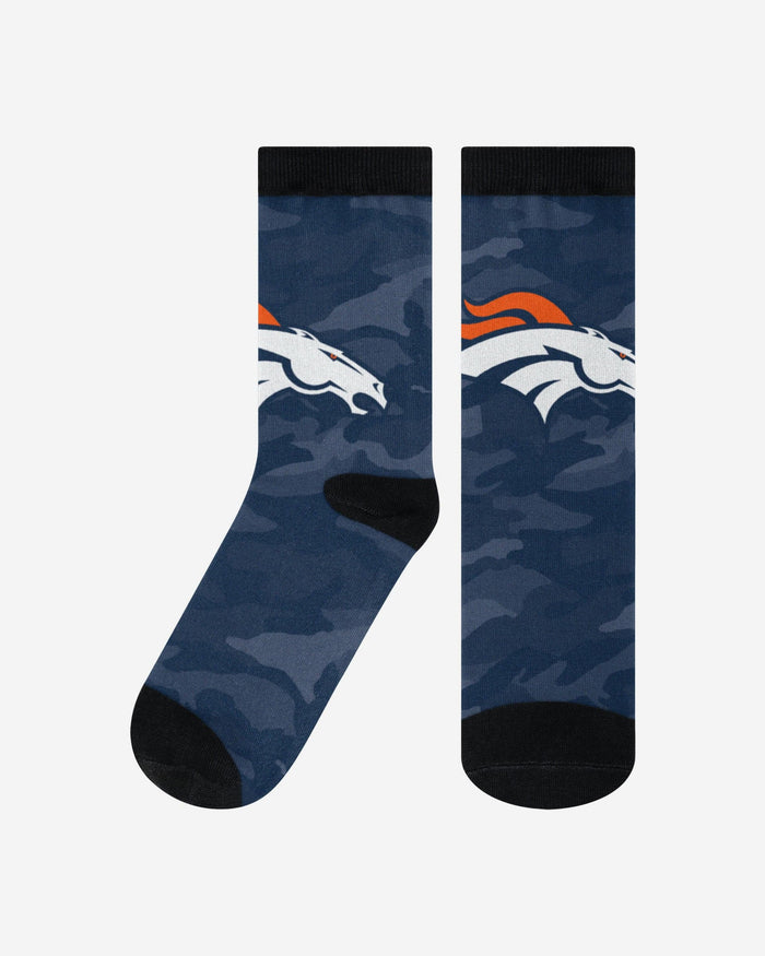 Denver Broncos Printed Camo Socks FOCO S/M - FOCO.com