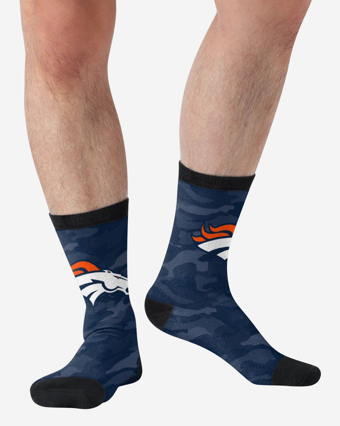 Denver Broncos Printed Camo Socks FOCO - FOCO.com