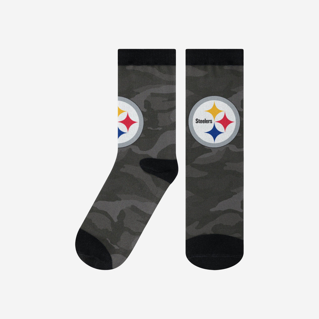 Pittsburgh Steelers Printed Camo Socks FOCO S/M - FOCO.com