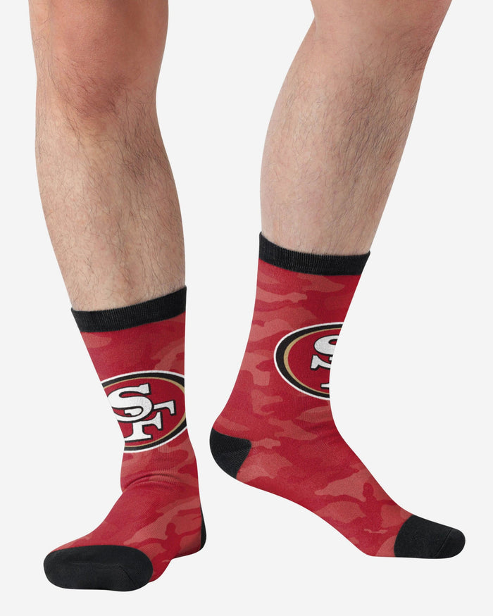 San Francisco 49ers Printed Camo Socks FOCO - FOCO.com