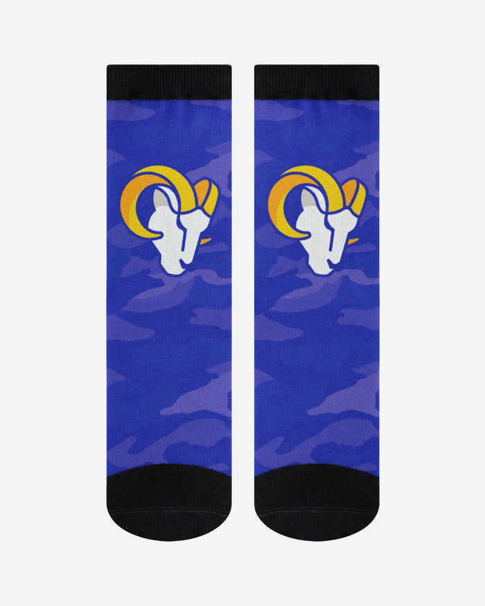Los Angeles Rams Printed Camo Socks FOCO - FOCO.com