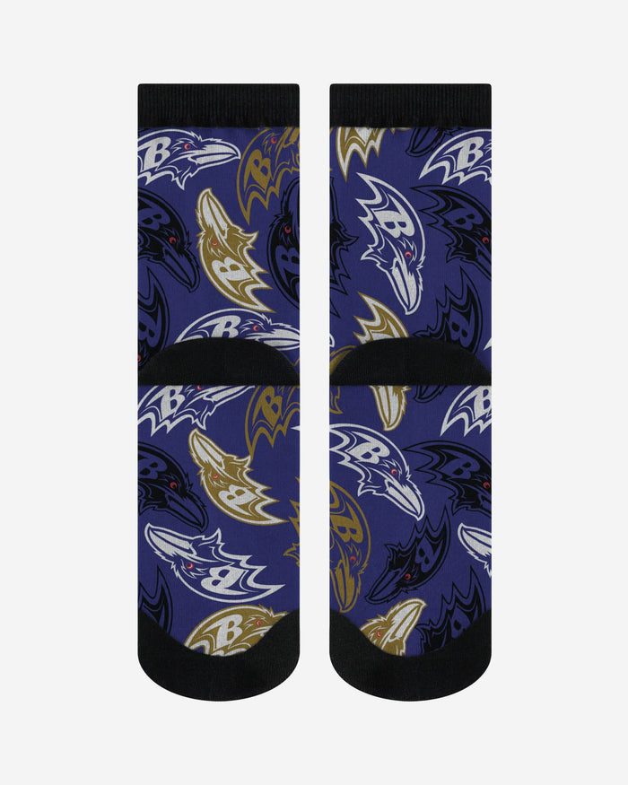 Baltimore Ravens Logo Blast Socks FOCO - FOCO.com