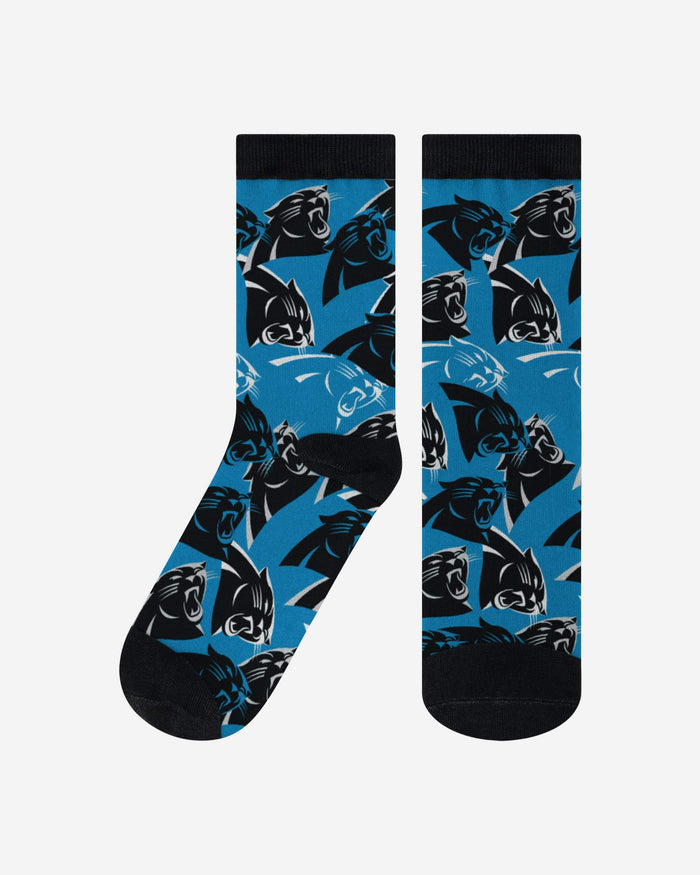 Carolina Panthers Logo Blast Socks FOCO L/XL - FOCO.com