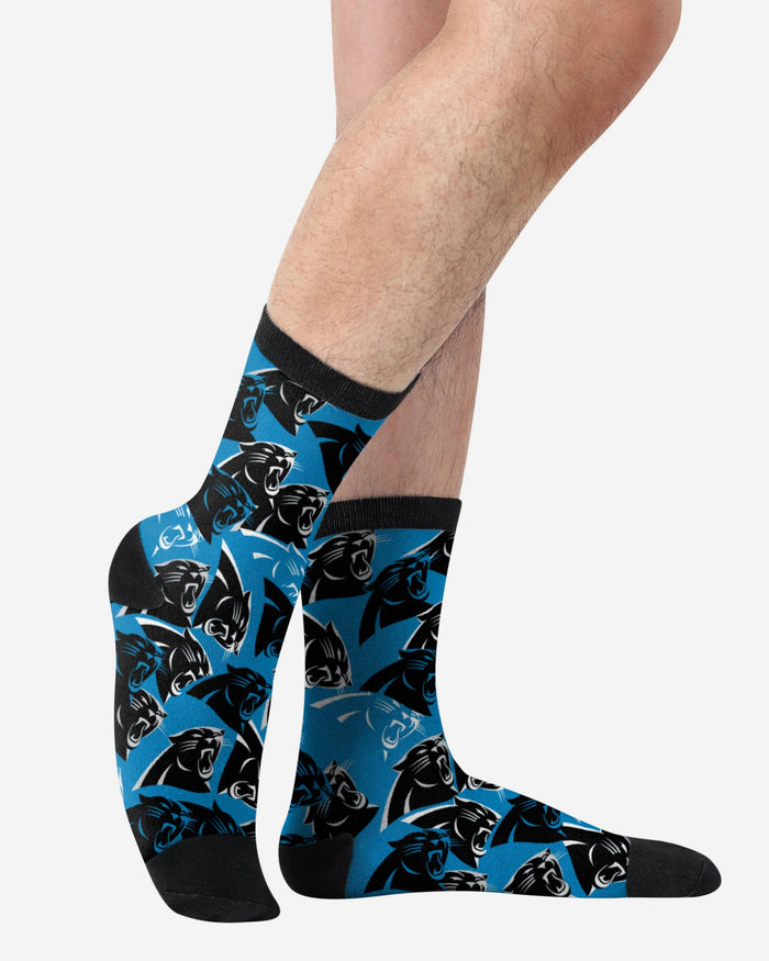 Carolina Panthers Logo Blast Socks FOCO - FOCO.com
