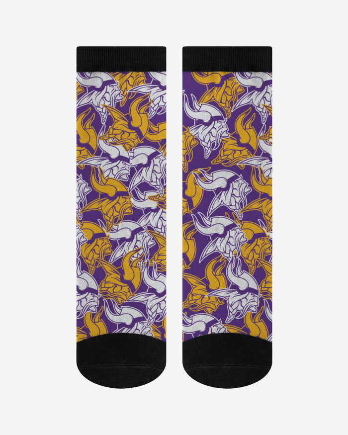 Minnesota Vikings Logo Blast Socks FOCO - FOCO.com