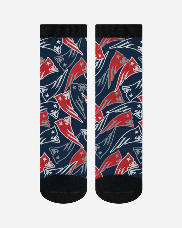 New England Patriots Logo Blast Socks FOCO - FOCO.com