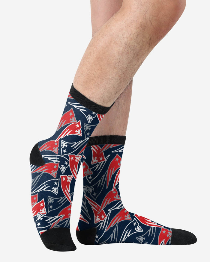 New England Patriots Logo Blast Socks FOCO - FOCO.com