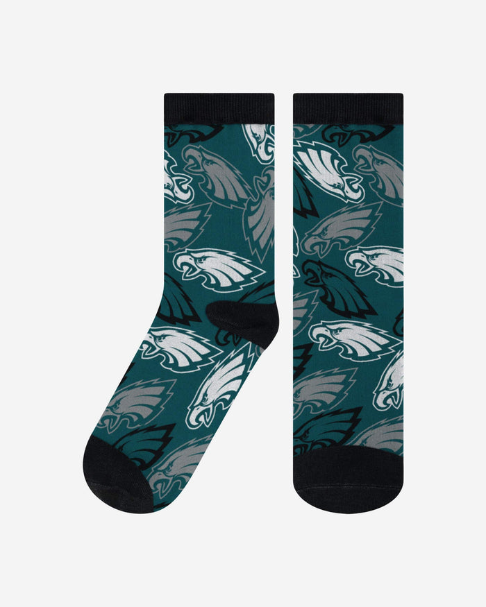 Philadelphia Eagles Logo Blast Socks FOCO L/XL - FOCO.com