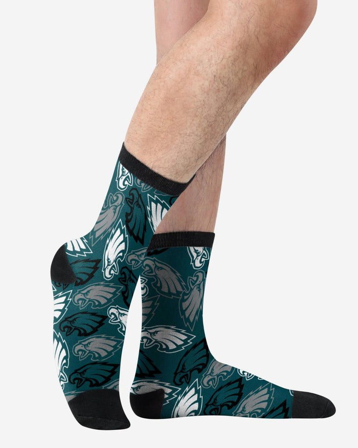 Philadelphia Eagles Logo Blast Socks FOCO - FOCO.com
